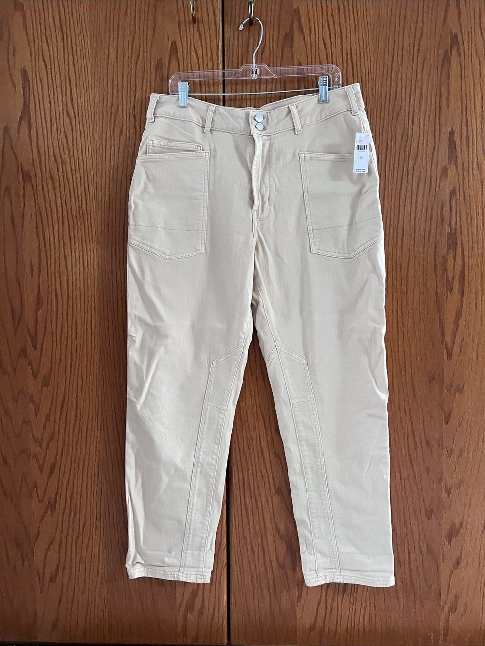 Pilcro Anthropologie Cream The Wanderer Utility Chinos NWT
